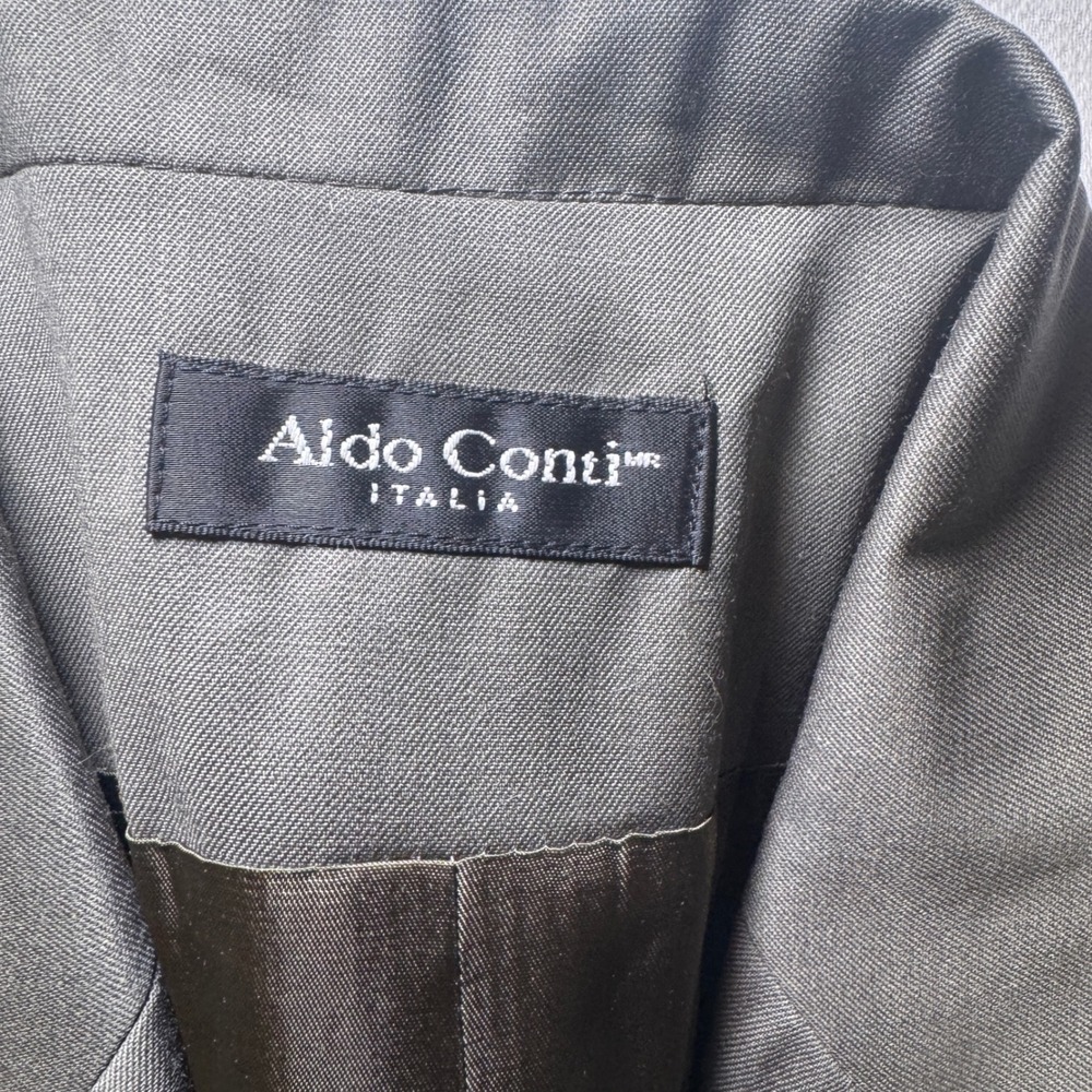 Aldo Conti Italia Sage Green Pure New Wool Blazer Jacket Professional NWT - Picture 8 of 10